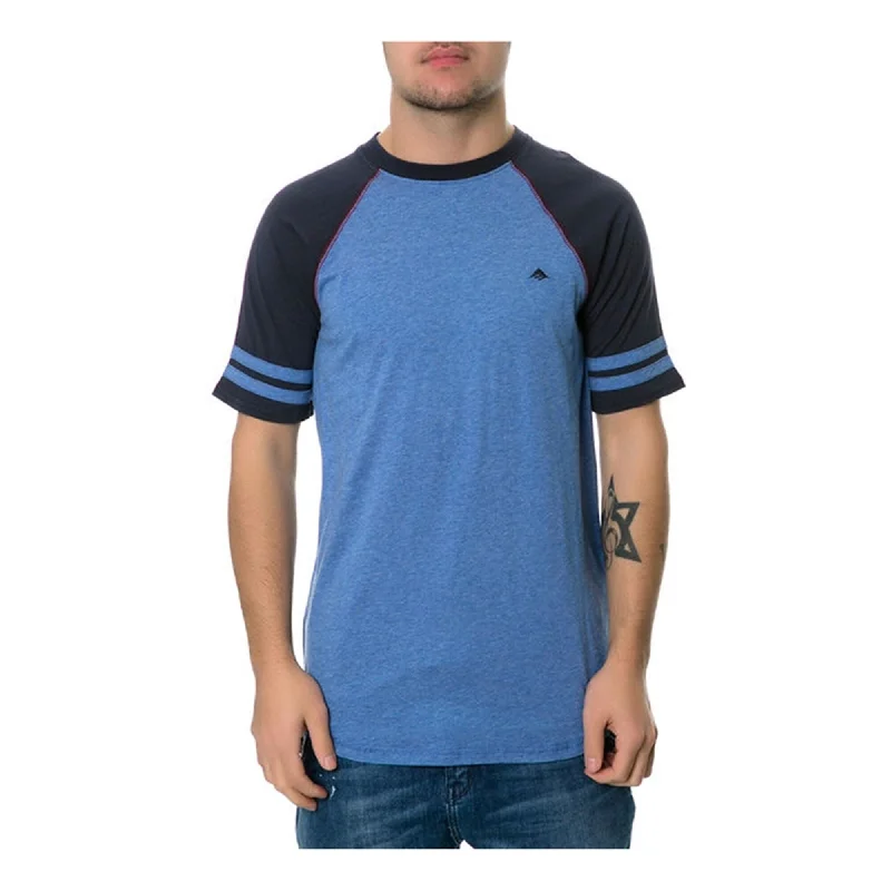 Men’s ultralight short-sleeve-Emerica. Mens The Loner Embellished T-Shirt, Blue, Small