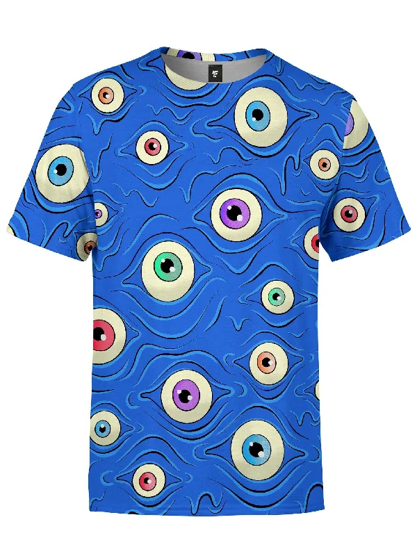 Men’s warm-weather tee-Eyes Unisex Crew