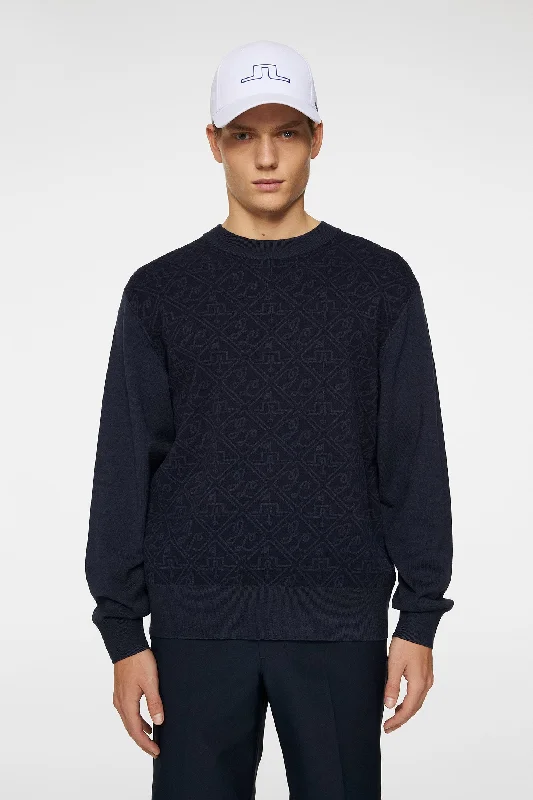 Men’s crisp crew sweater-Finn Jacquard Sweater