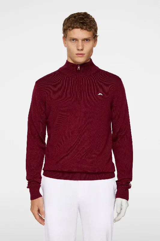 Men’s tight cotton pullover-Kian Zipped Sweater