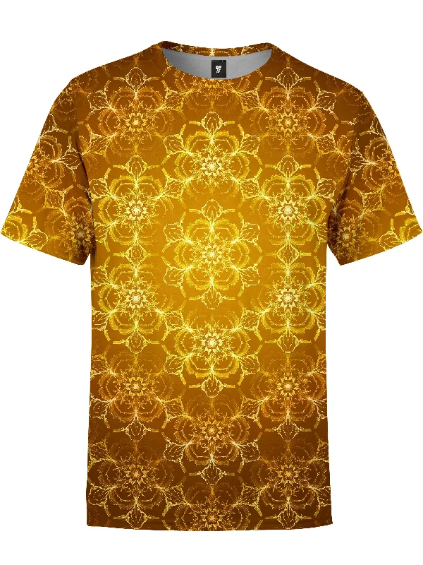 Men’s suave graphic tee-Golden Lotus Unisex Crew