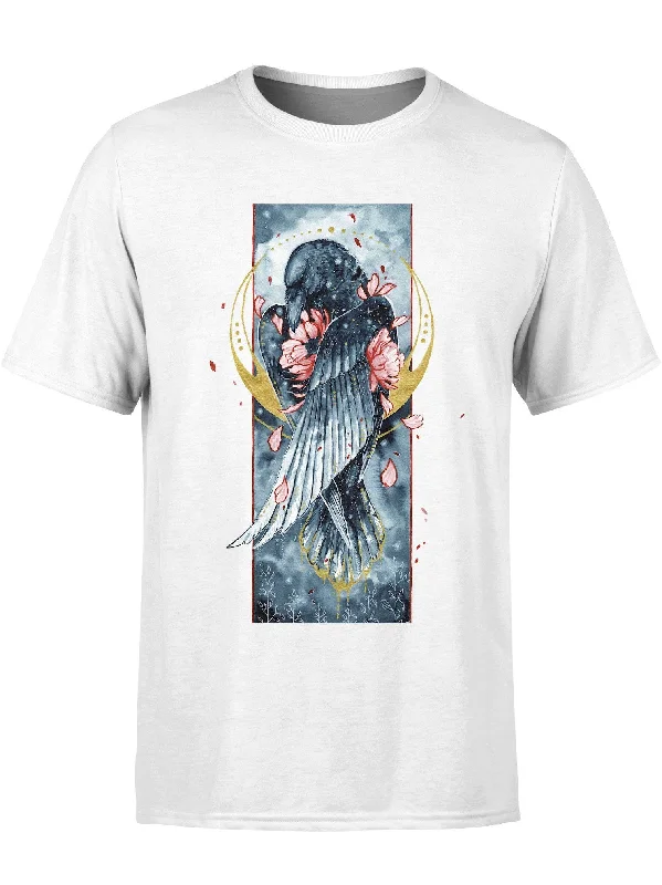 Men’s fun print tee-Golden Raven Unisex Crew