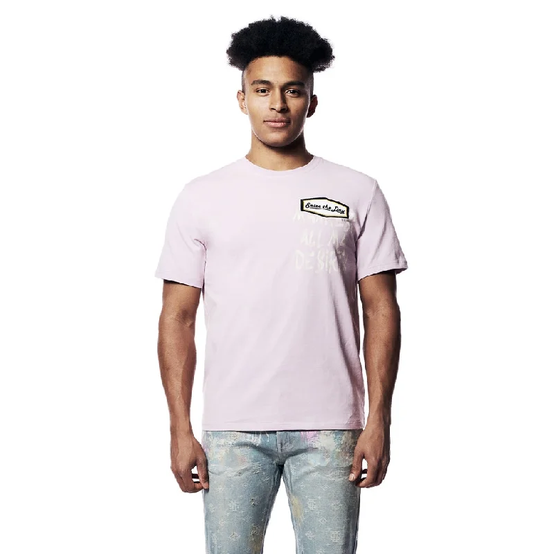 Men’s chill-toned top-Graphic Tee - Lilac