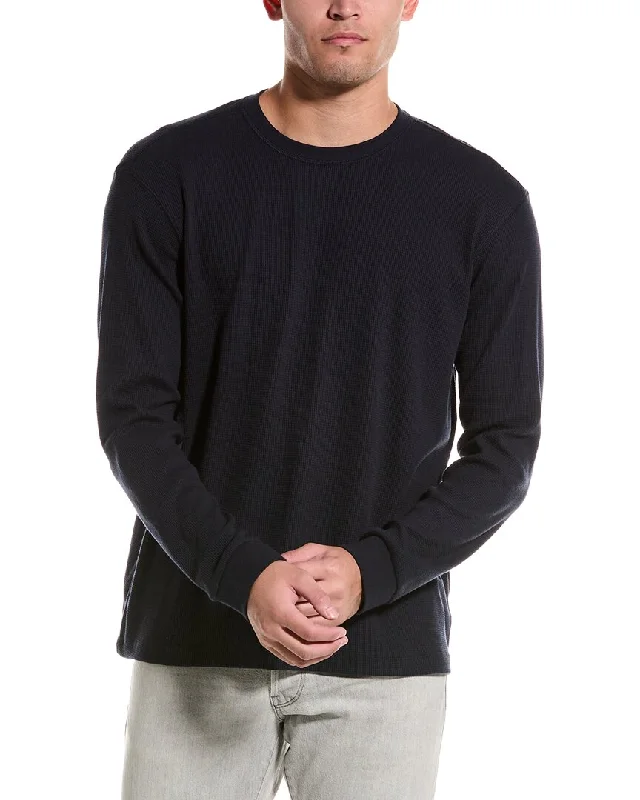 Men’s warm cardigan sweater-JOE'S Jeans Waffle Crewneck Sweater