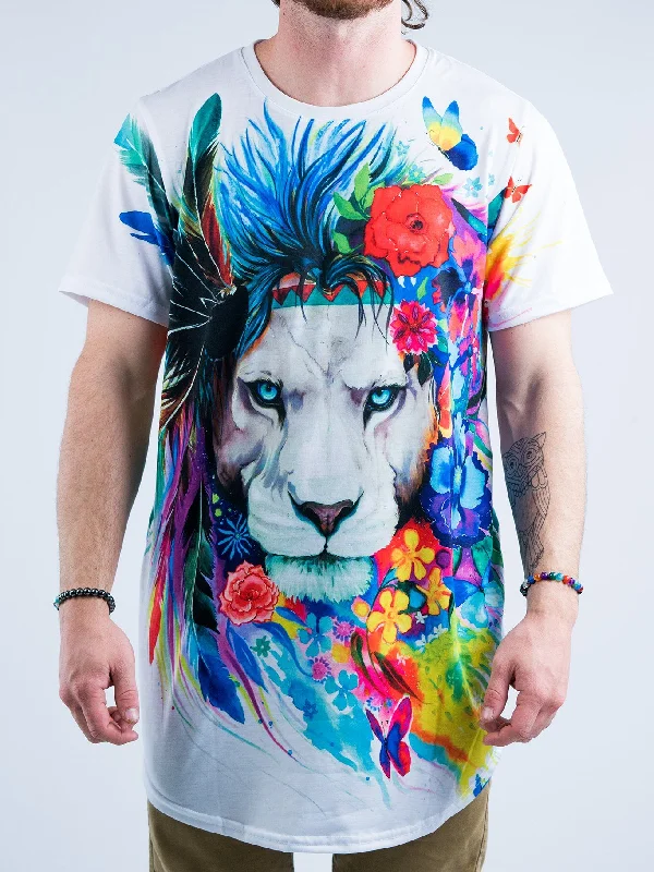 Men’s suave short-sleeve shirt-King of Lions Tall Tee