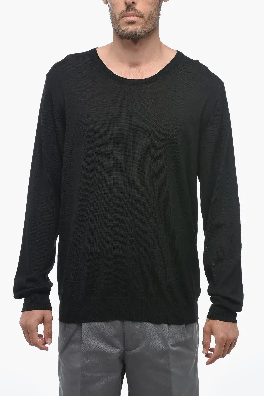 Men’s warm wool pullover-Maison Margiela MM10 Crew Neck Wool Sweater