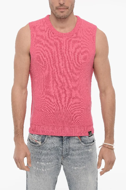 Men’s neat crew sweater-Martine Rose Sleeveless Crew-neck Sweater