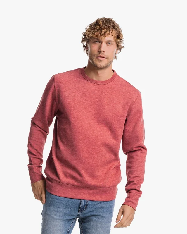 Men’s loud design shirt-Men's Long Sleeve Lockley Interlock Heather Crew Shirt