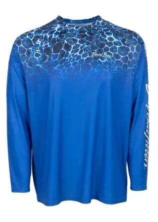 Men’s tight athletic shirt-Men's Octocoral Sublimated Long Sleeve Crew