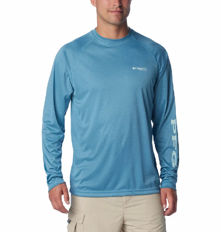 Men’s chill-toned top-Men's PFG Terminal Tackle Heather Long Sleeve Shirt