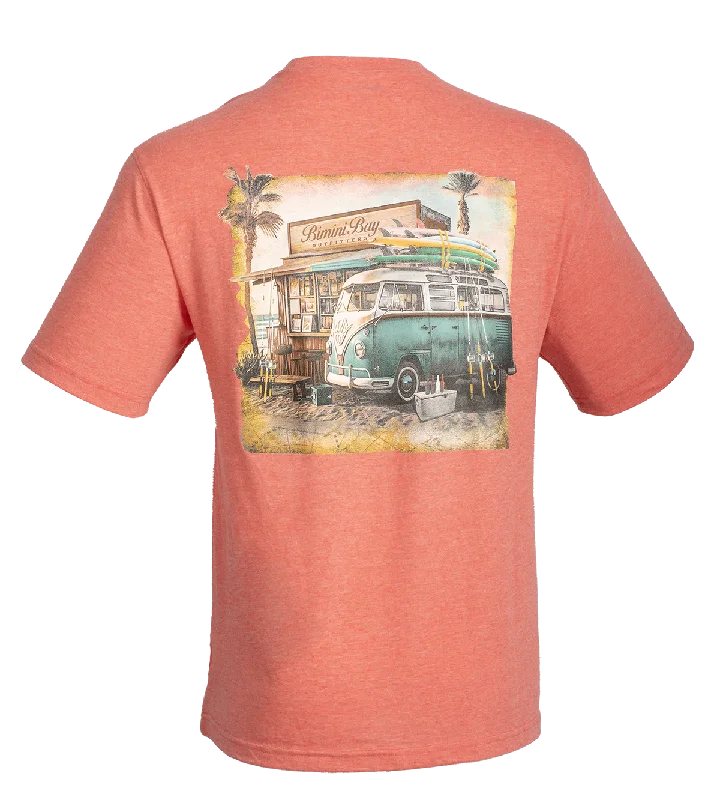 Men’s cushy casual top-Men's Surfs Up Short Sleeve Graphic Tee