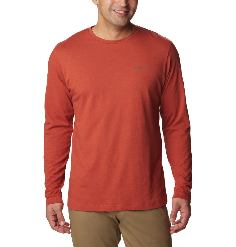 Men’s baggy casual tee-Men's Thistletown Hills Long Sleeve Crew Shirt