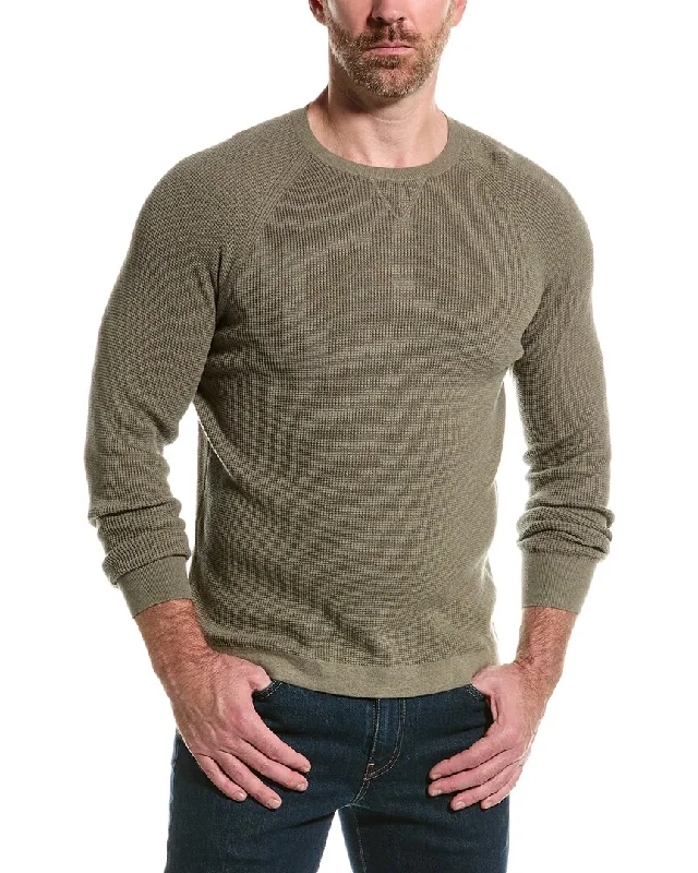 Men’s baggy pullover sweater-NAADAM Waffle Cashmere-Blend Crewneck Pullover