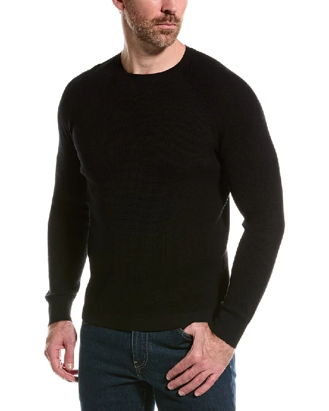 Men’s baggy cotton top-NAADAM Waffle Cashmere-Blend Crewneck Pullover