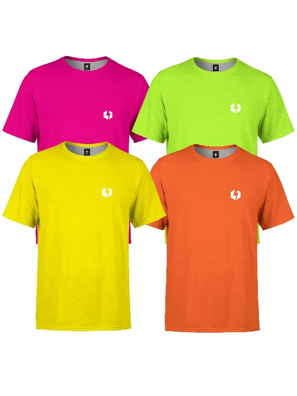 Men’s ventilated short-sleeve top-Neon Unisex Crews