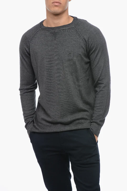 Men’s textured cashmere pullover-North Sails Wool Crewneck Sweater