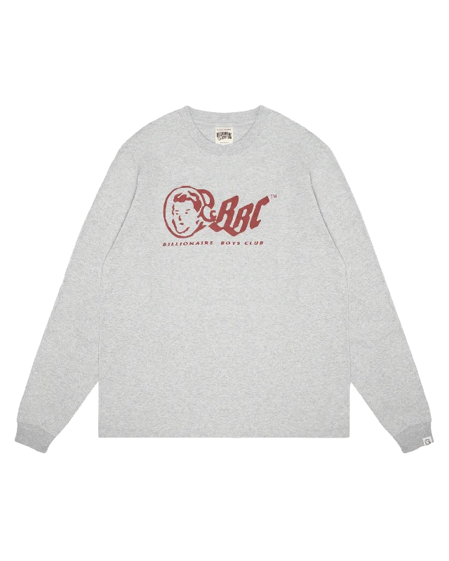 Men’s subtle tone top-OG Logo LS Tee Burgundy