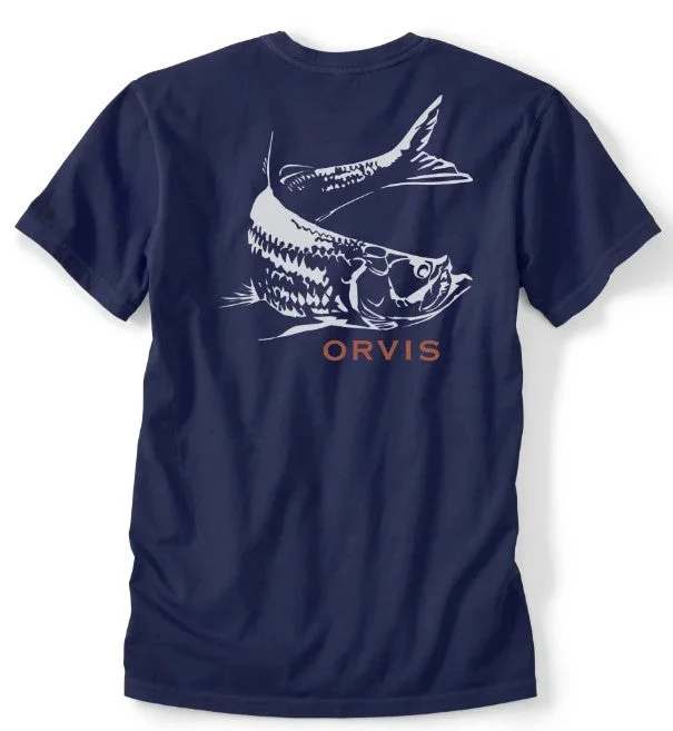 Men’s edgy modern tee-Orvis Men's Turning Tarpon Tee