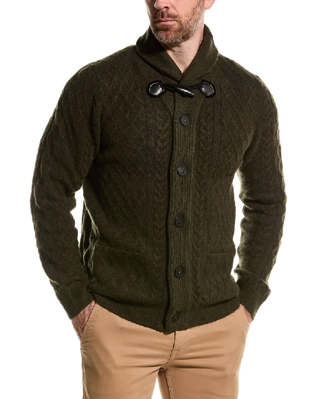 Men’s tight knit pullover-Paisley & Gray Toggle Wool-Blend Shawl Collar Cardigan