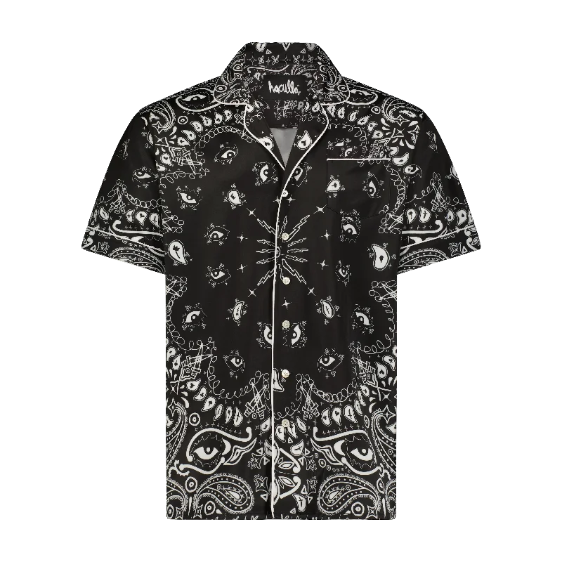 Men’s fast-dry athletic shirt-PAISLEY VISCOSE SHIRT