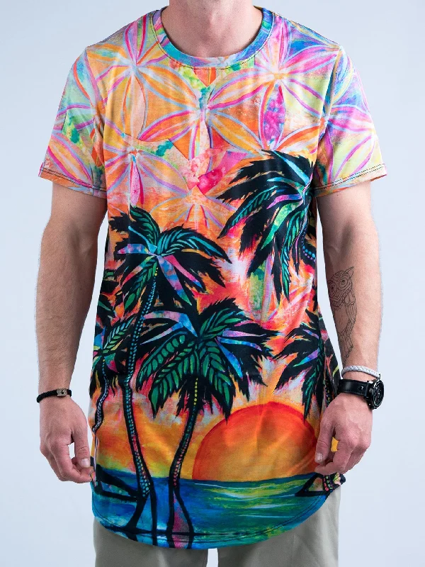 Men’s cozy fit top-Playa Dreams Tall Tee