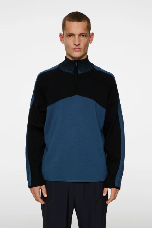 Men’s silky wool top-Tim Tech Knit Quarter Zip