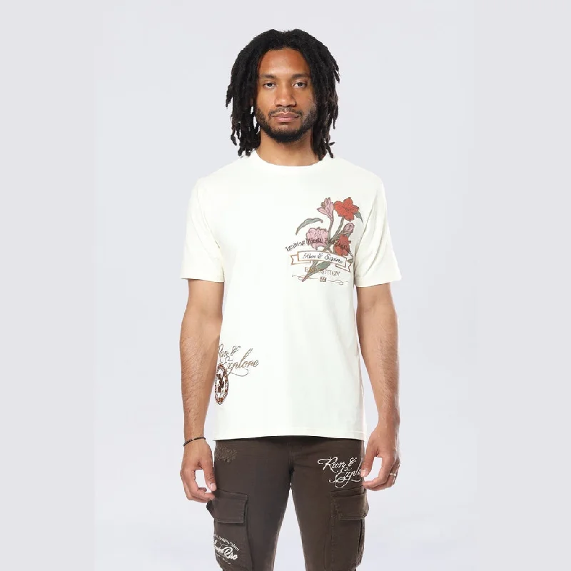 Men’s easy layering top-Run & Escape SS Tee - Chalk