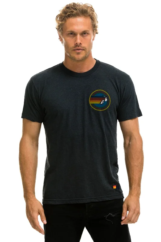 Men’s standout print shirt-SIGNATURE SMALL VENICE CIRCLE TEE - CHARCOAL