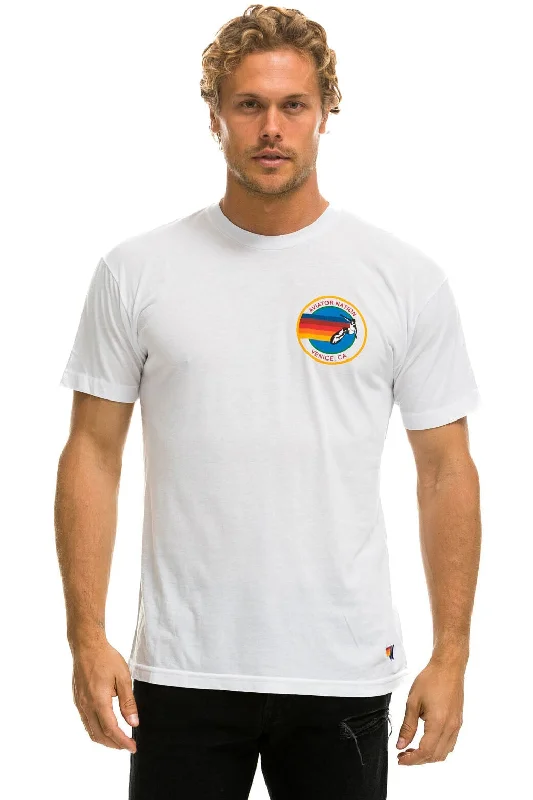 Men’s must-have short-sleeve-SIGNATURE SMALL VENICE CIRCLE TEE - WHITE