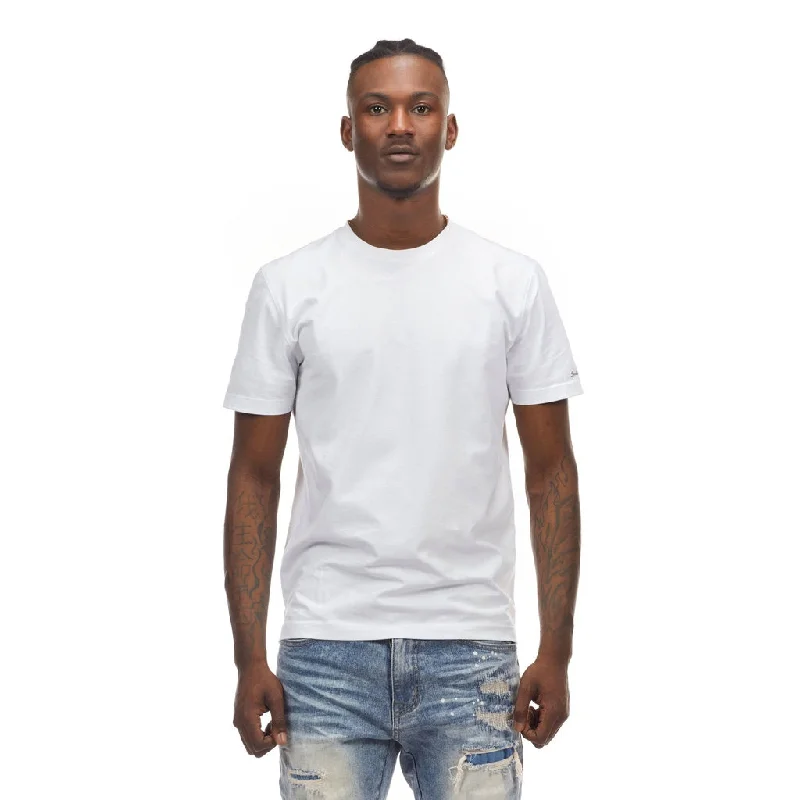 Men’s baggy casual tee-Smoke Rise Essential Tee - White