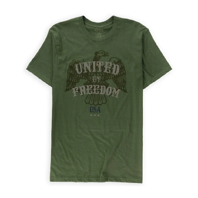 Men’s vivid print top-SONOMA life+style Mens United Eagles Graphic T-Shirt, Green, Small