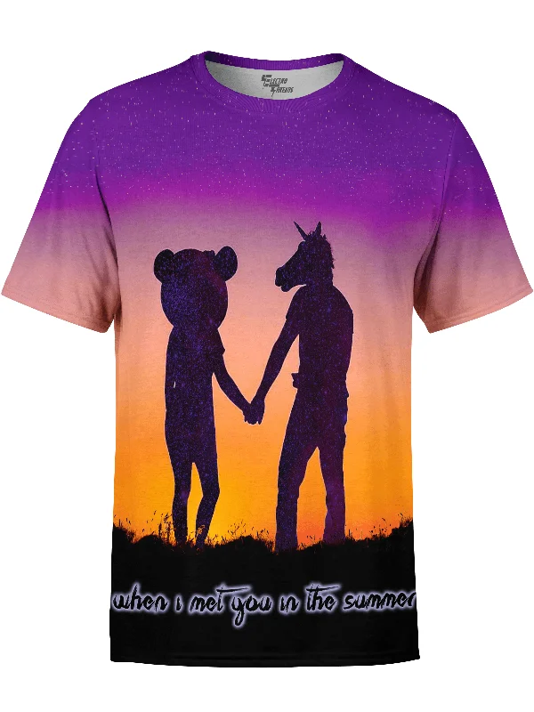 Men’s staple classic top-Traveling Unicorn Unisex Crew #2