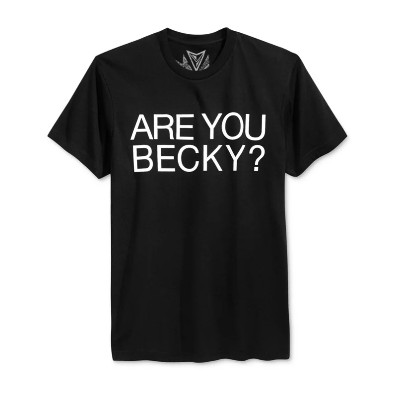 Men’s cozy fit top-Univibe Mens Are You Becky? Graphic T-Shirt