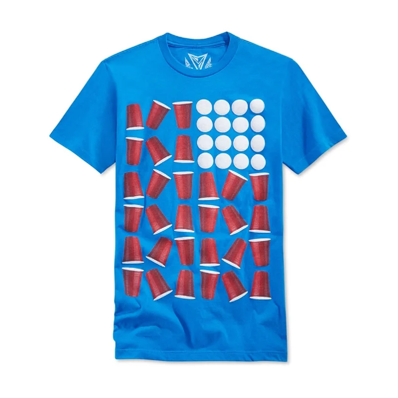 Men’s off-duty top-Univibe Mens Beer Pong Graphic T-Shirt