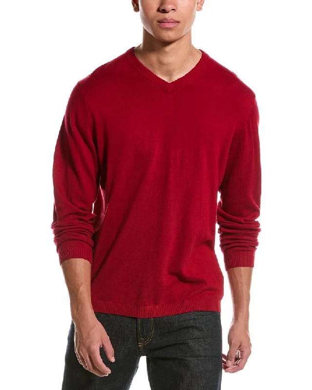 WEATHERPROOF VINTAGE V-Neck Cashmere-Blend Sweater