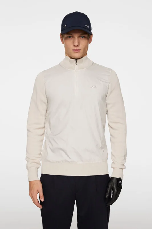 Men’s tough cashmere top-Rob Hybrid Quarter Zip