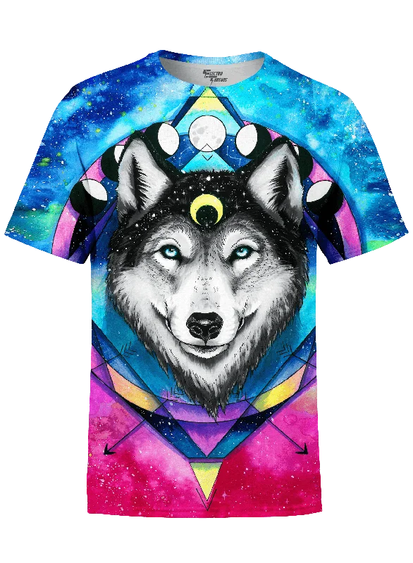 Men’s ventilated sport shirt-Wolf Spirit Unisex Crew