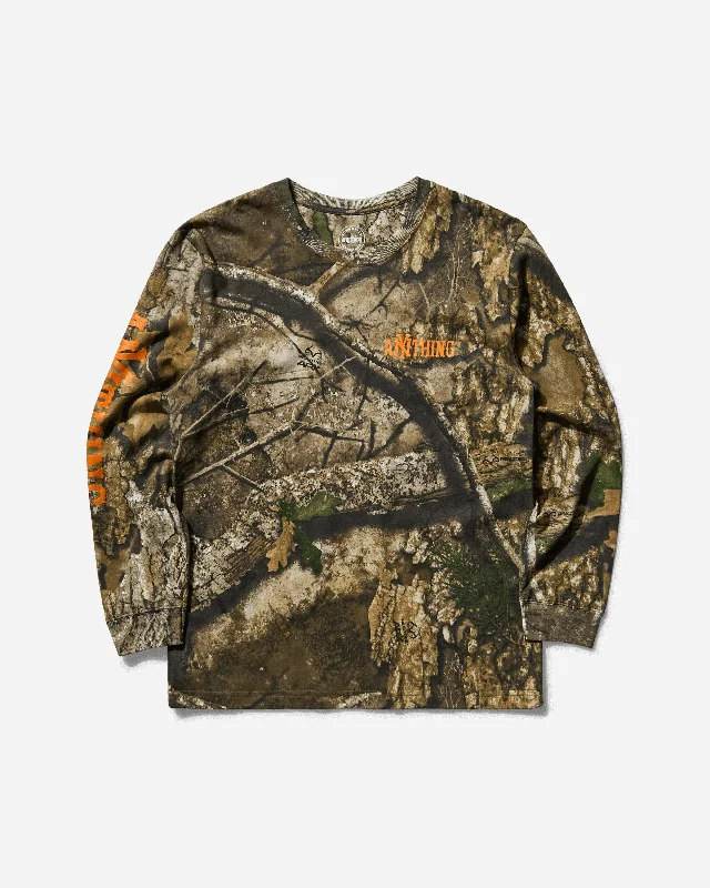 Men’s off-duty top-Men's No Tresspassing Longsleeve T-Shirt Realtree Camo