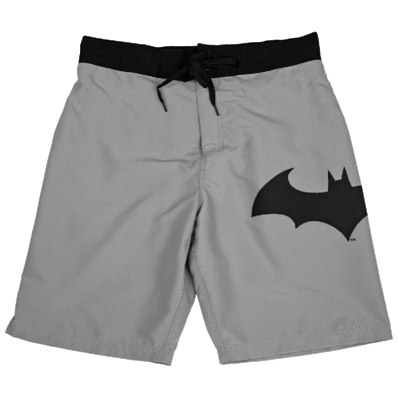 Men’s relaxed jogger jeans-Batman Hush Symbol Heather Grey Board Shorts