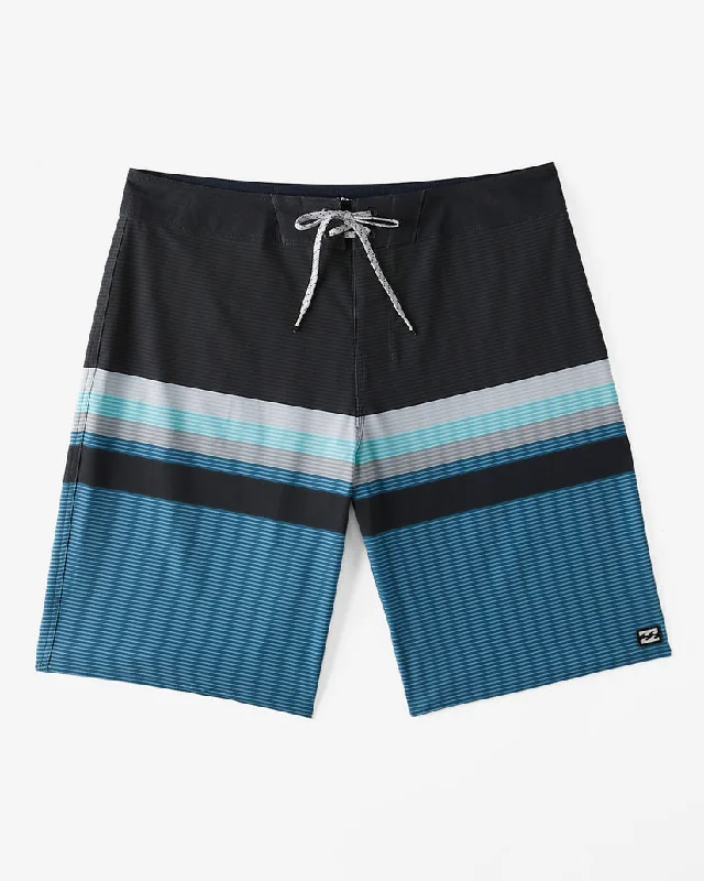 Men’s ventilated cargo pants-Billabong All Day Stripe Pro Boardshorts-Vintage Indigo