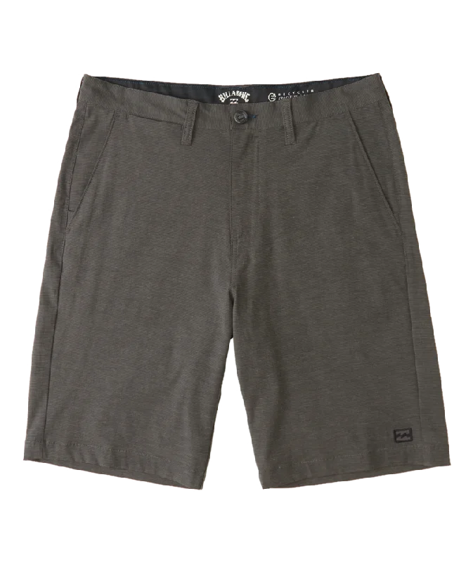 Men’s elastic black pants-Billabong Crossfire Shorts-Asphalt