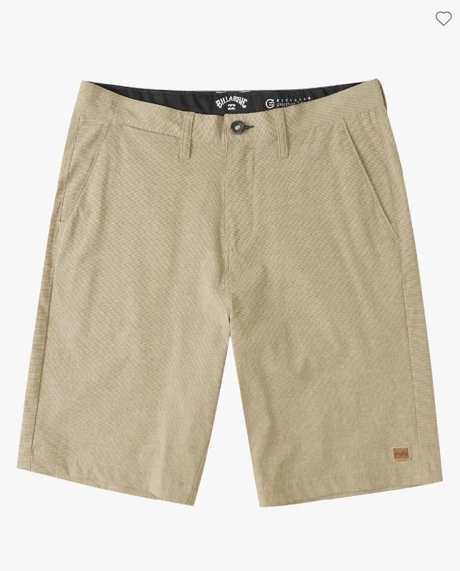 Men’s pure khaki pants-Billabong Crossfire Shorts-Khaki