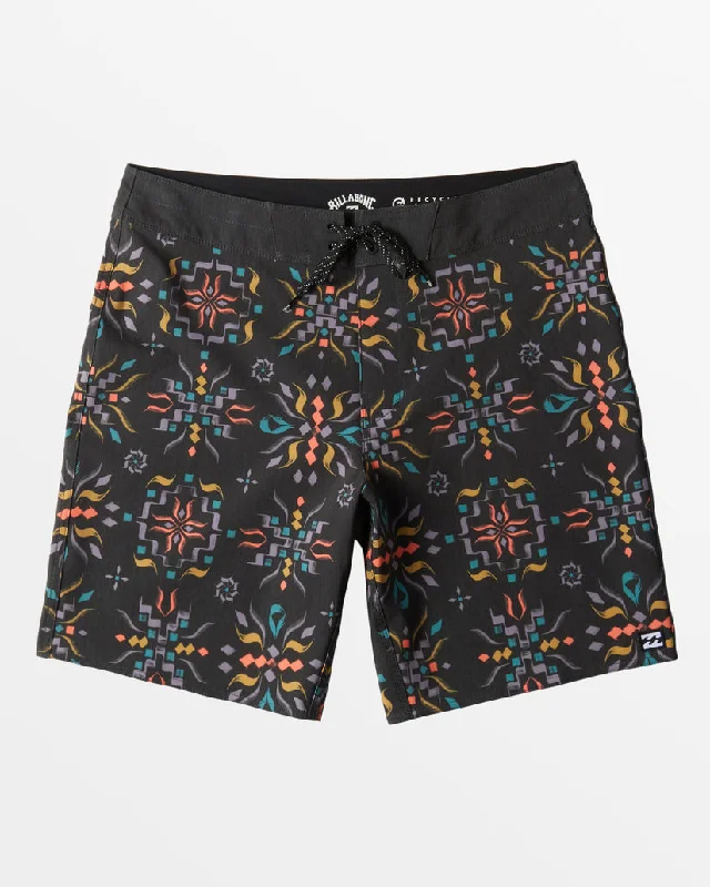 Men’s rich black trousers-Billabong Good Times Pro Boardshorts-Black Multi