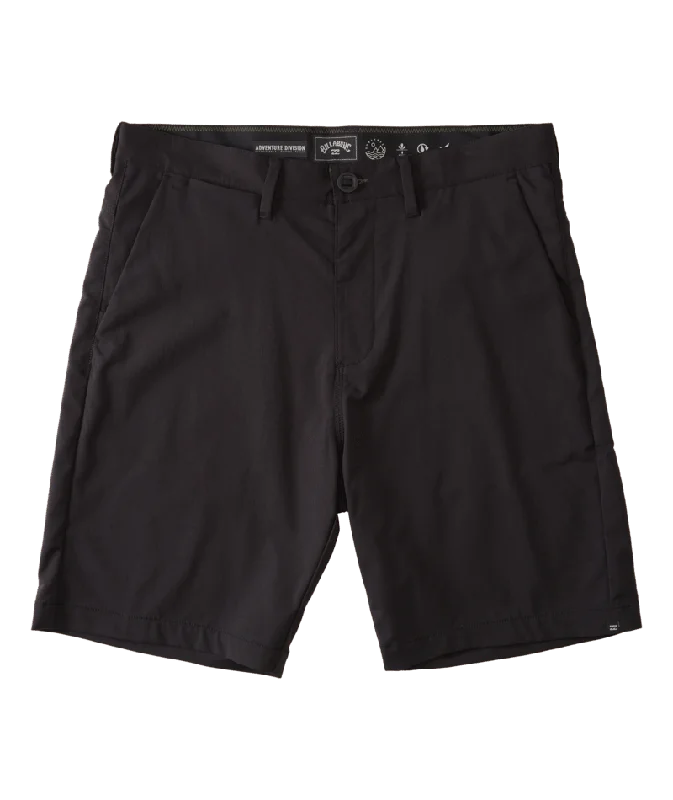 Men’s baggy jogger trousers-Billabong Surftrek Journey Shorts-Black