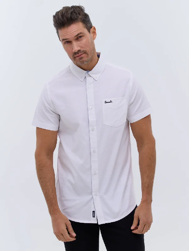 Men’s velvety cotton top-Bowdon Short Sleeve Oxford Shirt