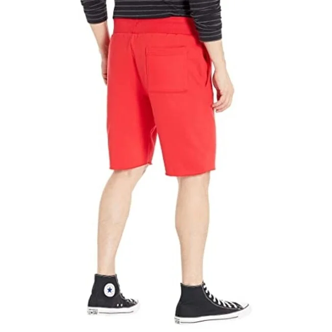 Men’s loose cargo pants-Champion Men's Reverse Weave Cut Off Shorts Red Size Small