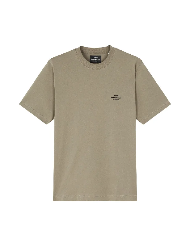 Men’s core summer top-Cotton Jersey Frode Emb Logo Tee, Silver Sage