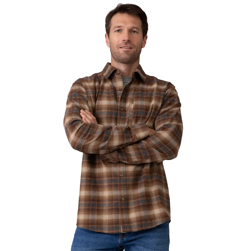 Men’s tight denim shirt-Free Country Men's Easywear Flannel Shirt Jacket