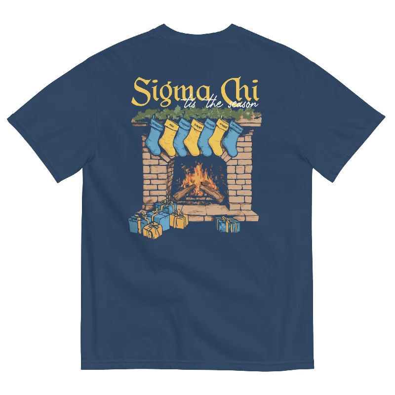 Men’s bold urban shirt-Sigma Chi Holiday T-Shirt