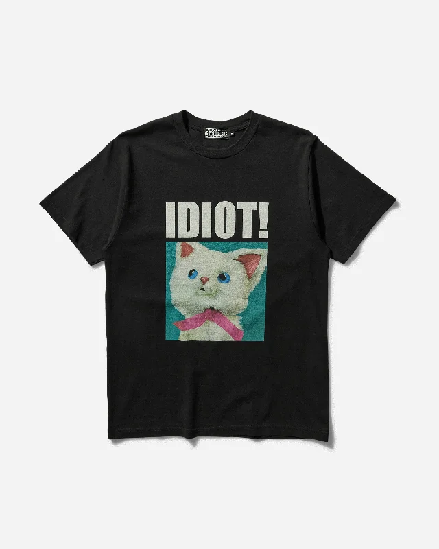 Men’s must-have short-sleeve-Men's Idiot Cat T-Shirt Black